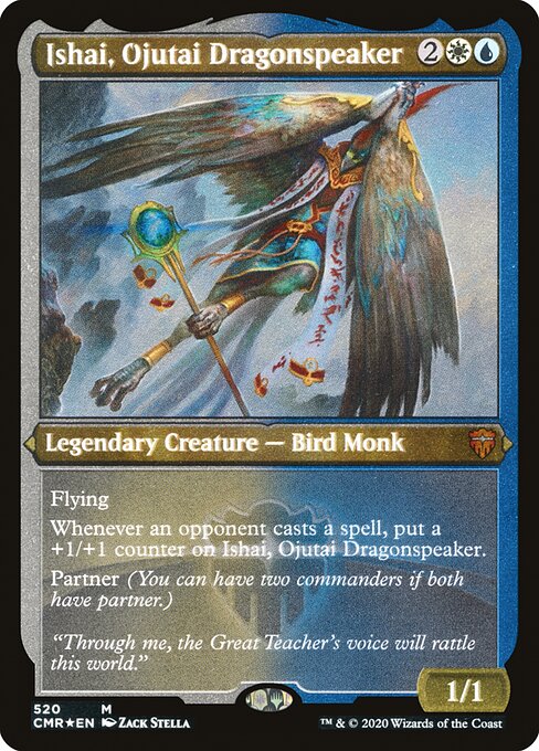Commander Legends - 520 - Ishai, Ojutai Dragonspeaker - Mythic - WU - Foil Etched