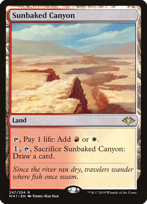 Modern Horizons - 247 - Sunbaked Canyon - Rare - C - Non-foil