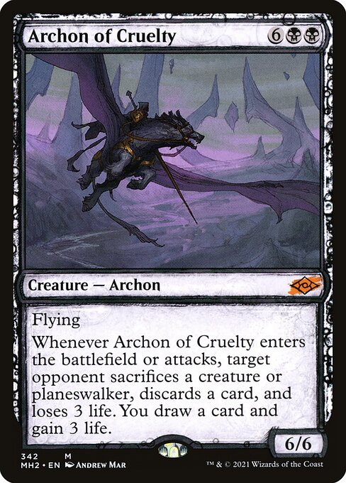 Modern Horizons 2 - 342 - Archon of Cruelty - Mythic - B - Non-foil