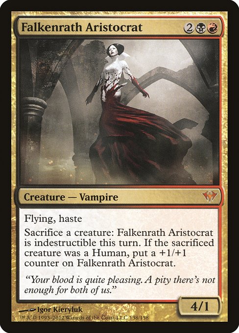 Dark Ascension - 138 - Falkenrath Aristocrat - Mythic - BR - Non-foil