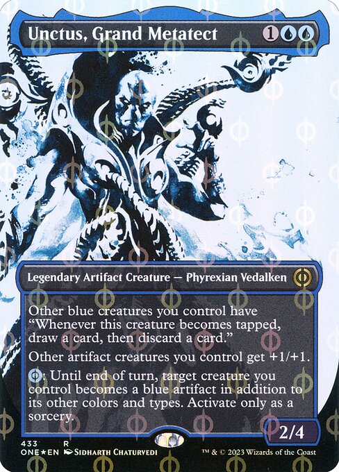 Phyrexia: All Will Be One - 433 - Unctus, Grand Metatect - Rare - U - Foil
