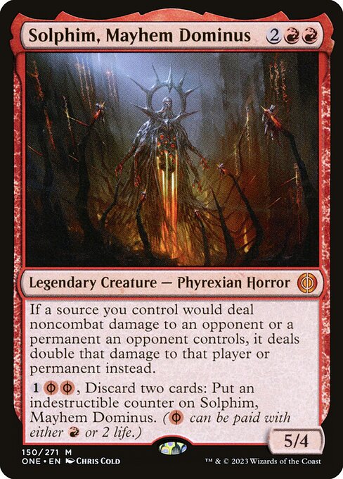 Phyrexia: All Will Be One - 150 - Solphim, Mayhem Dominus - Mythic - R - Non-foil
