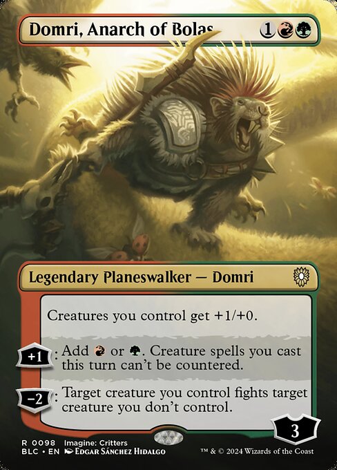 Bloomburrow Commander - 98 - Domri, Anarch of Bolas - Rare - RG - Non-foil