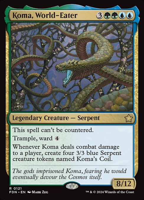 Foundations - 121 - Koma, World-Eater - Rare - UG - Non-foil
