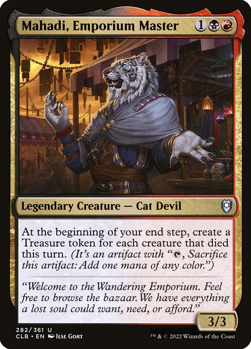 Commander Legends: Battle for Baldur's Gate - 282 - Mahadi, Emporium Master - Uncommon - BR - Non-foil