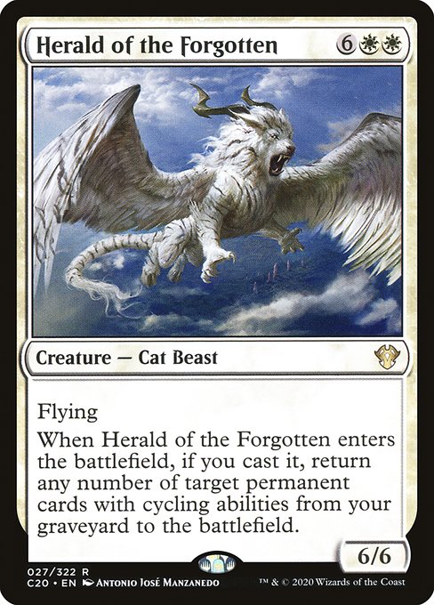Commander 2020 - 27 - Herald of the Forgotten - Rare - W - Non-foil
