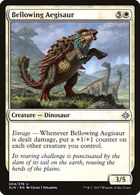 Ixalan - 4 - Bellowing Aegisaur - Uncommon - W - Non-foil
