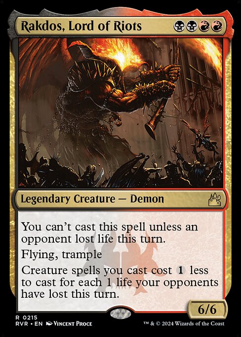 Ravnica Remastered - 215 - Rakdos, Lord of Riots - Rare - BR - Non-foil