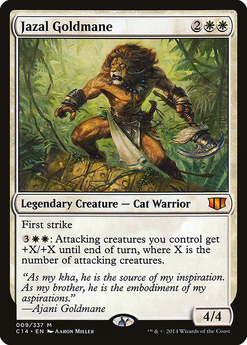 Commander 2014 - 9 - Jazal Goldmane - Mythic - W - Non-foil