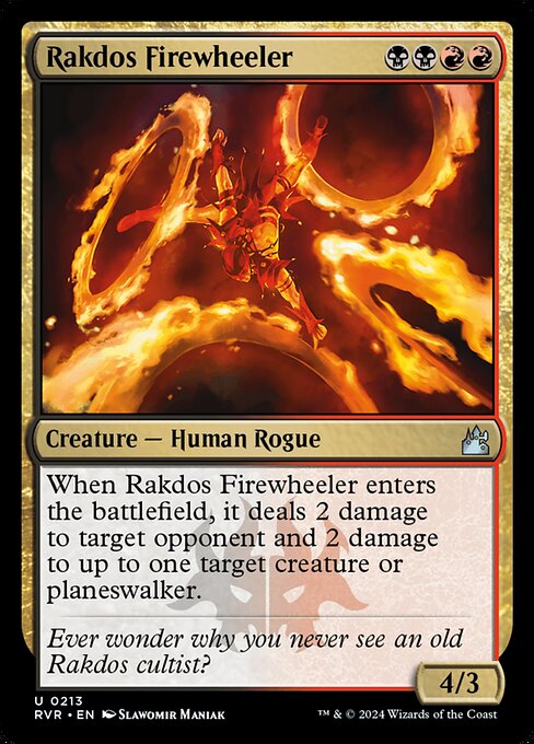Ravnica Remastered - 213 - Rakdos Firewheeler - Uncommon - BR - Foil