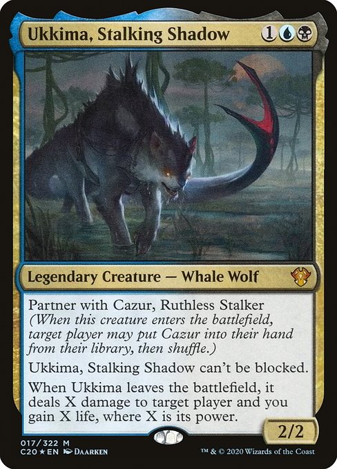 Commander 2020 - 17 - Ukkima, Stalking Shadow - Mythic - UB - Foil