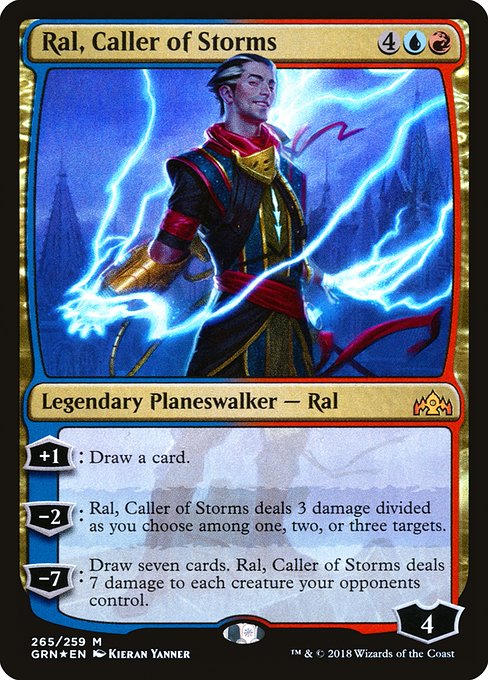 Guilds of Ravnica - 265 - Ral, Caller of Storms - Mythic - UR - Foil