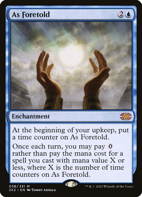 Double Masters 2022 - 38 - As Foretold - Mythic - U - Non-foil