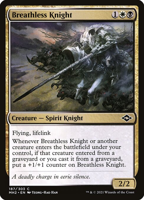 Modern Horizons 2 - 187 - Breathless Knight - Common - WB - Non-foil