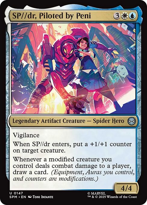 Marvel's Spider-Man - 147 - SP//dr, Piloted by Peni - Uncommon - WU - Non-foil