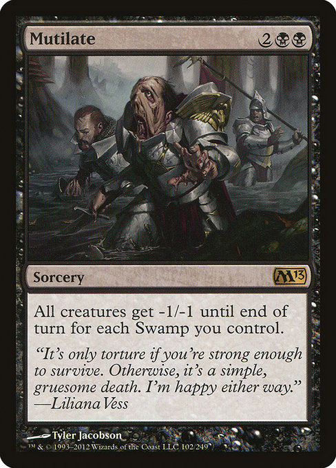 Magic 2013 - 102 - Mutilate - Rare - B - Non-foil