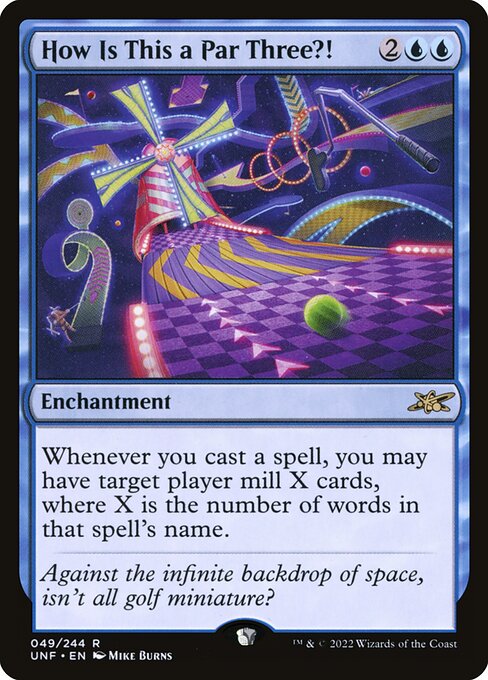 Unfinity - 49 - How Is This a Par Three?! - Rare - U - Foil