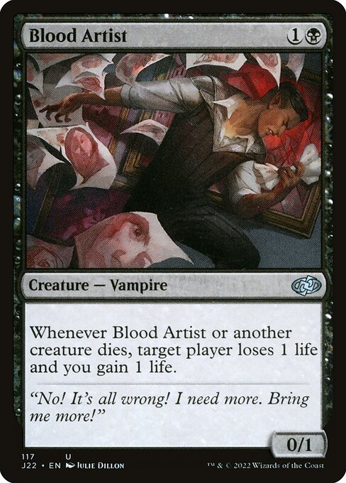 Jumpstart 2022 - 117 - Blood Artist - Uncommon - B - Non-foil