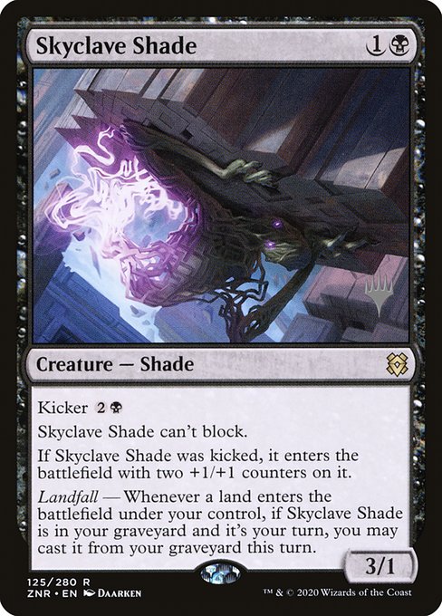 Zendikar Rising Promos - 125p - Skyclave Shade - Rare - B - Foil - Promo