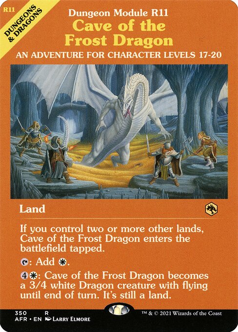 Adventures in the Forgotten Realms - 350 - Cave of the Frost Dragon - Rare - C - Non-foil