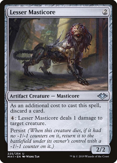 Modern Horizons - 225 - Lesser Masticore - Uncommon - C - Non-foil