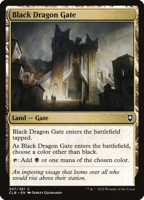 Commander Legends: Battle for Baldur's Gate - 347 - Black Dragon Gate - Common - C - Non-foil