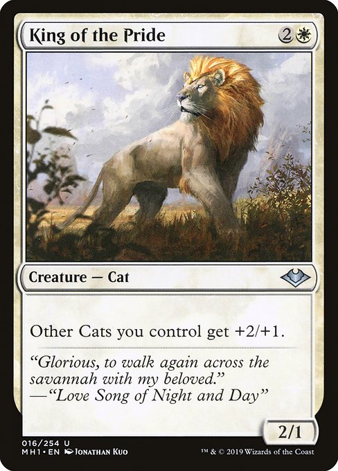 Modern Horizons - 16 - King of the Pride - Uncommon - W - Non-foil