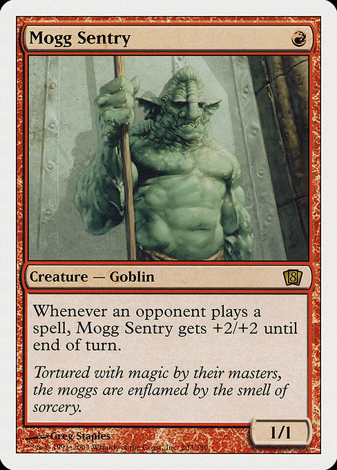 Eighth Edition - 203 - Mogg Sentry - Rare - R - Non-foil