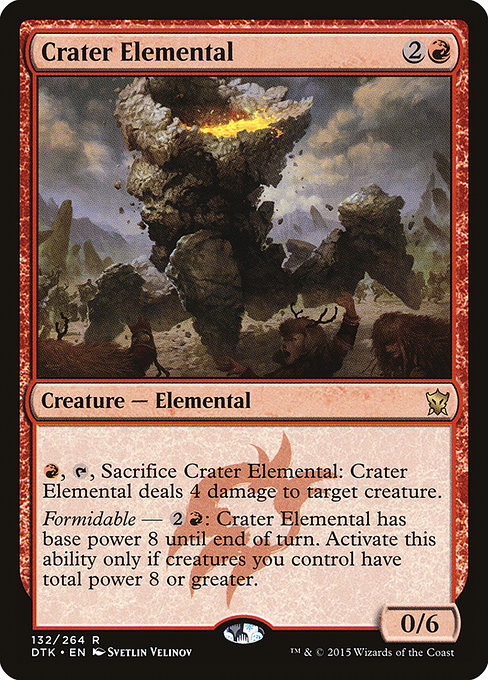 Dragons of Tarkir - 132 - Crater Elemental - Rare - R - Non-foil