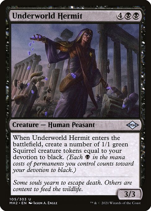 Modern Horizons 2 - 105 - Underworld Hermit - Uncommon - B - Non-foil
