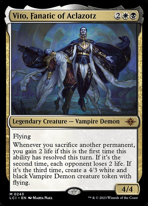 The Lost Caverns of Ixalan - 243 - Vito, Fanatic of Aclazotz - Mythic - WB - Foil