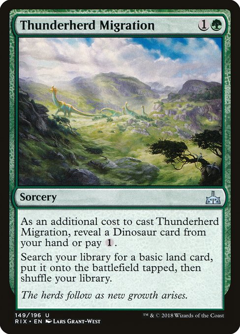 Rivals of Ixalan - 149 - Thunderherd Migration - Uncommon - G - Non-foil