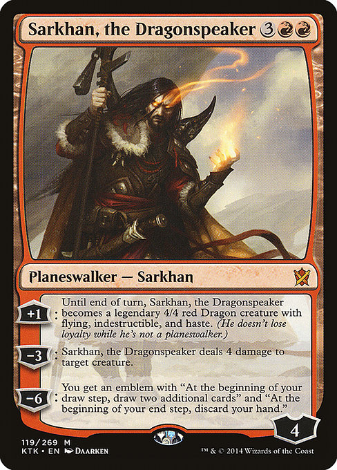 Khans of Tarkir - 119 - Sarkhan, the Dragonspeaker - Mythic - R - Non-foil