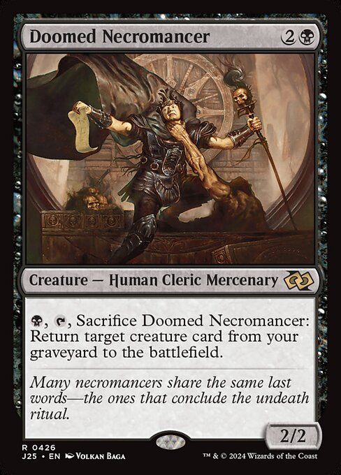 Foundations Jumpstart - 426 - Doomed Necromancer - Rare - B - Non-foil