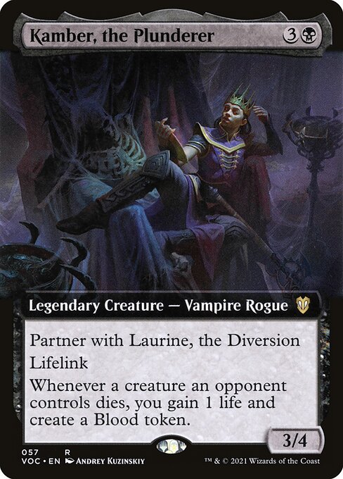 Crimson Vow Commander - 57 - Kamber, the Plunderer - Rare - B - Non-foil