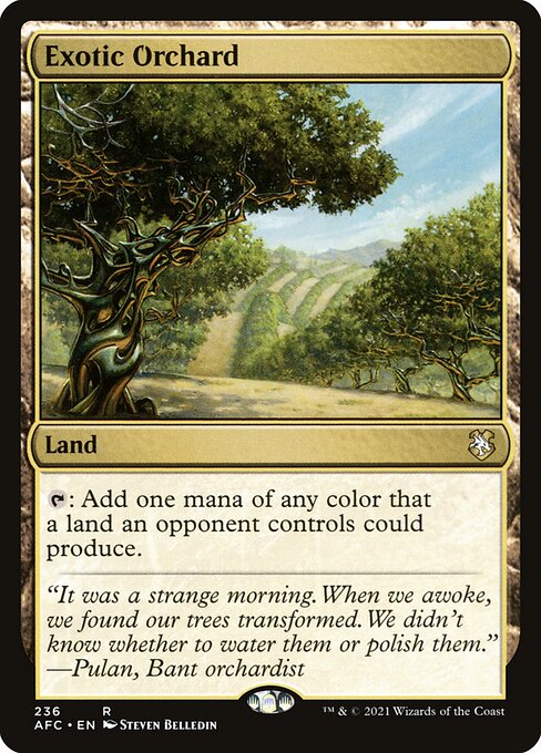 Forgotten Realms Commander - 236 - Exotic Orchard - Rare - C - Non-foil
