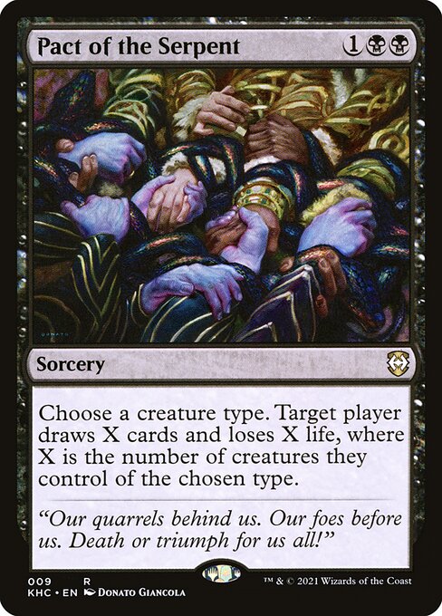 Kaldheim Commander - 9 - Pact of the Serpent - Rare - B - Non-foil