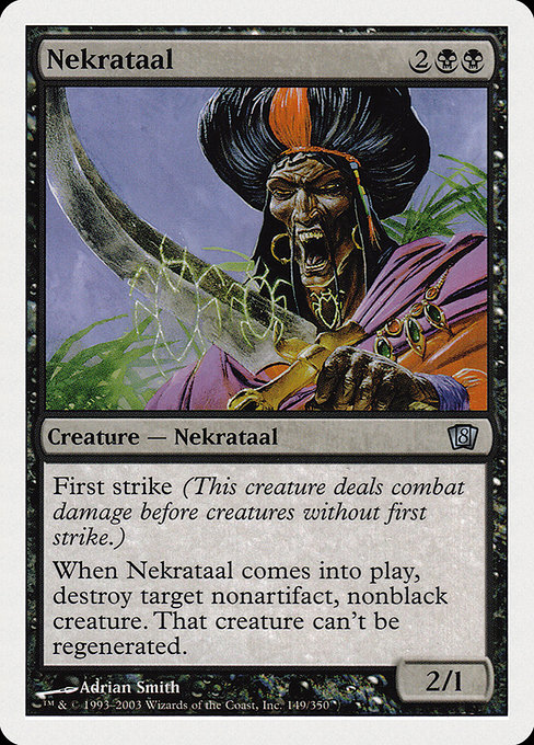 Eighth Edition - 149 - Nekrataal - Uncommon - B - Non-foil