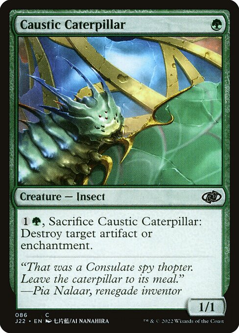 Jumpstart 2022 - 86 - Caustic Caterpillar - Common - G - Non-foil