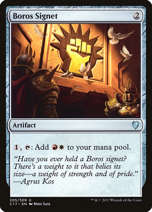 Commander 2017 - 205 - Boros Signet - Uncommon - C - Non-foil