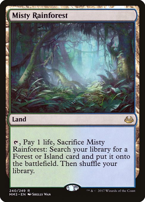 Modern Masters 2017 - 240 - Misty Rainforest - Rare - C - Non-foil
