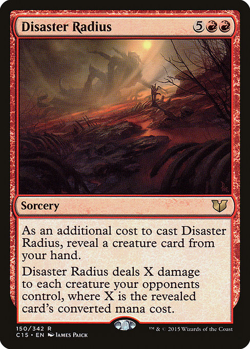 Commander 2015 - 150 - Disaster Radius - Rare - R - Non-foil
