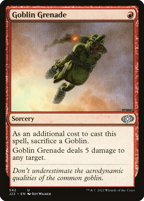 Jumpstart 2022 - 542 - Goblin Grenade - Uncommon - R - Non-foil