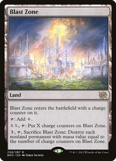 The Brothers' War - 258 - Blast Zone - Rare - C - Foil