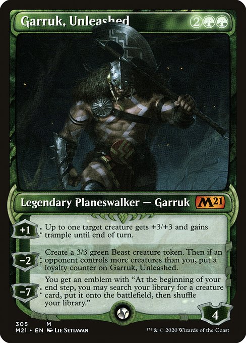 Core Set 2021 - 305 - Garruk, Unleashed - Mythic - G - Non-foil