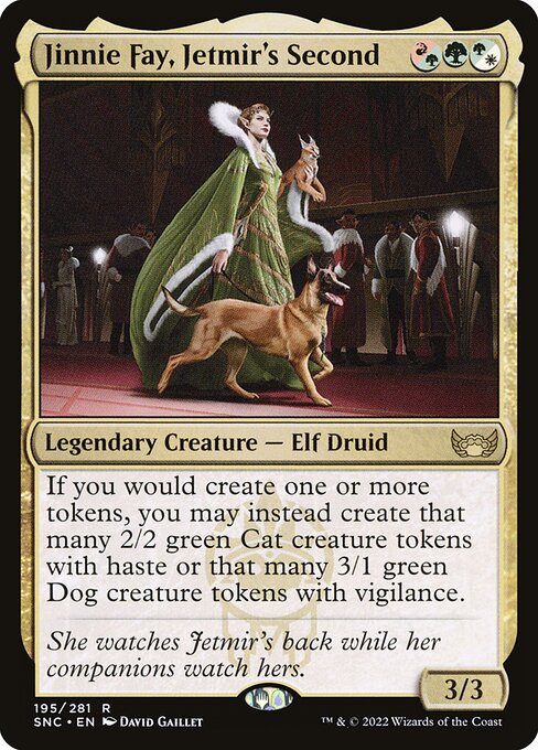 Streets of New Capenna - 195 - Jinnie Fay, Jetmir's Second - Rare - Multi - Non-foil