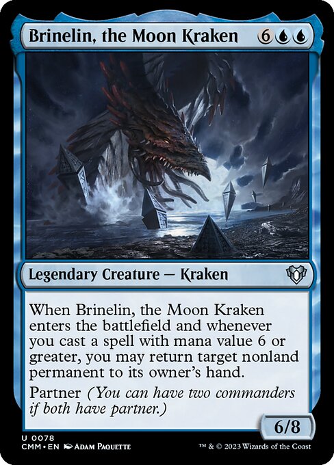 Commander Masters - 78 - Brinelin, the Moon Kraken - Uncommon - U - Non-foil