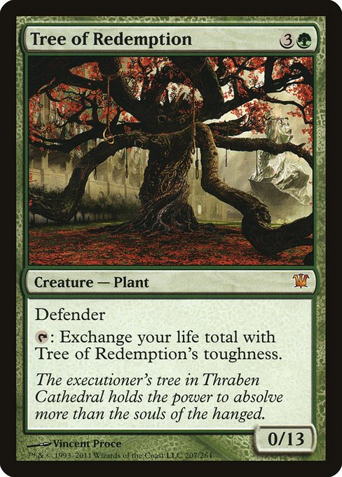 Innistrad - 207 - Tree of Redemption - Mythic - G - Non-foil