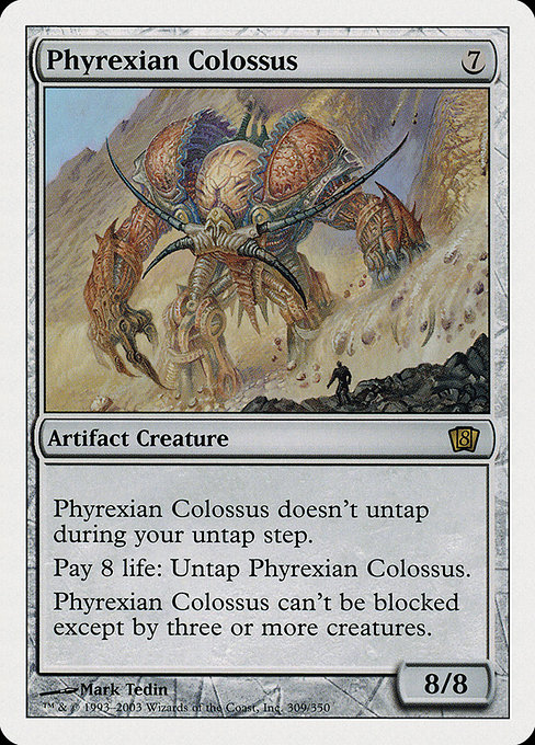 Eighth Edition - 309 - Phyrexian Colossus - Rare - C - Non-foil