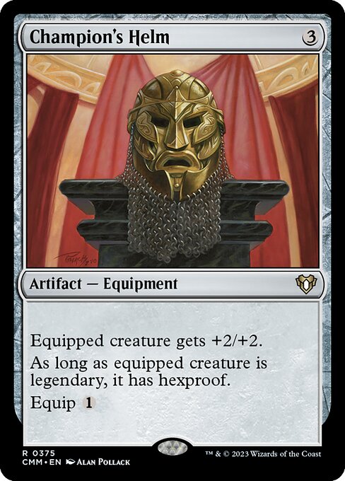 Commander Masters - 375 - Champion's Helm - Rare - C - Non-foil